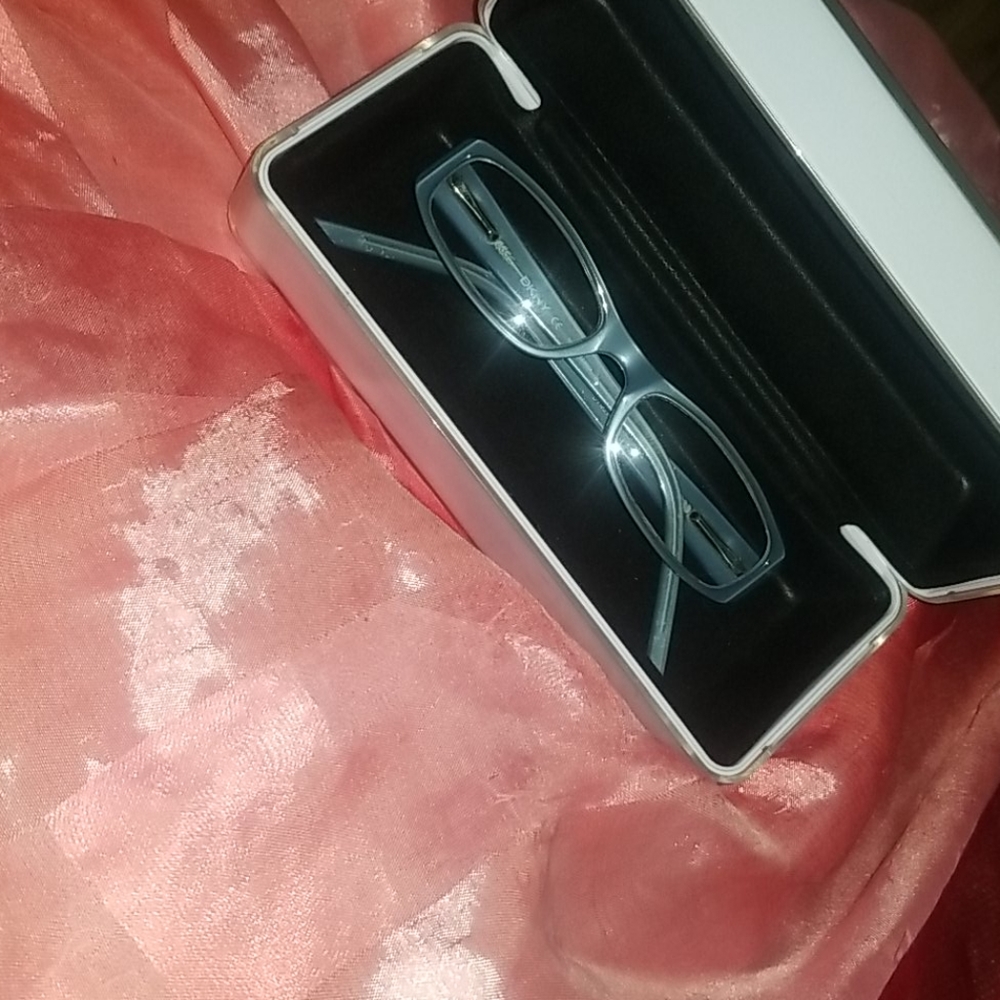 DKNY Glasses (blue) w case (white)